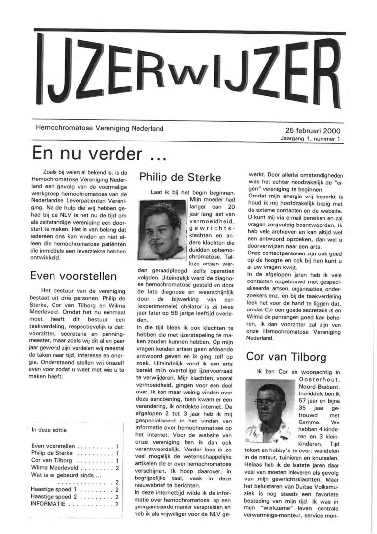 IJzerwijzer 1, februari 2000