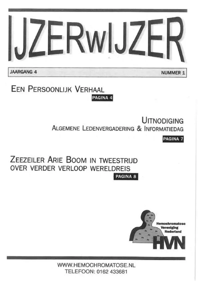 Omslag IJzerwijzer 1, maart 2003