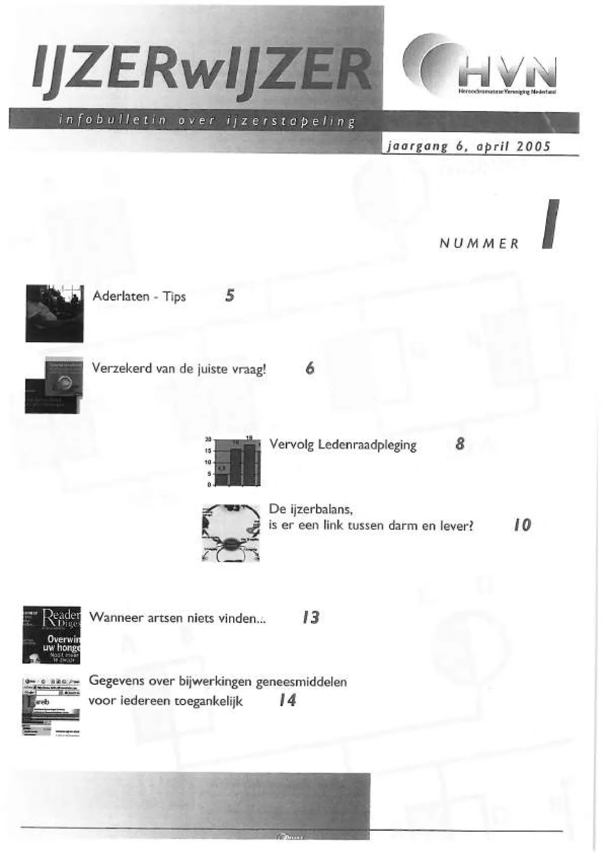 Omslag IJzerwijzer 1, maart 2005