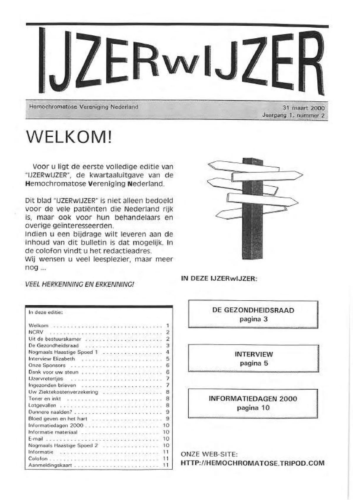 Omslag IJzerwijzer 2, juni 2000